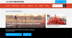 Desktop Screenshot of bibliotek.alleroed.dk